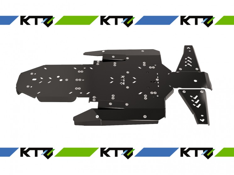 Полный комплект пластиковой защиты днища KTZ для квадроцикла Polaris General