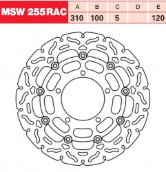 Тормозной диск MSW255RAC